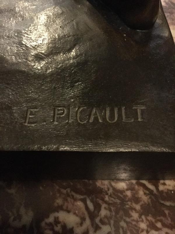 Bronzes signed E. Picault 