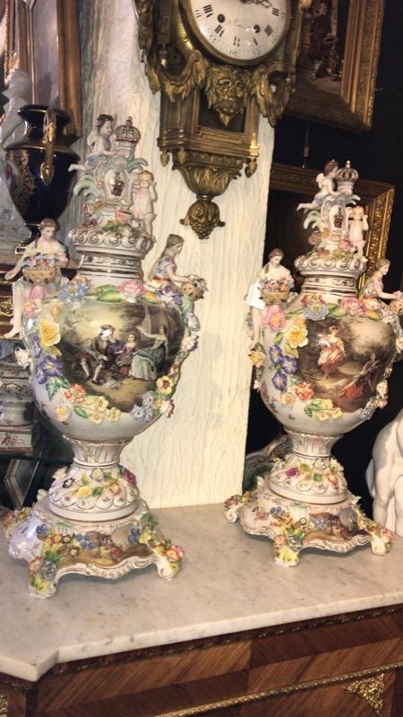 Pair german vases 