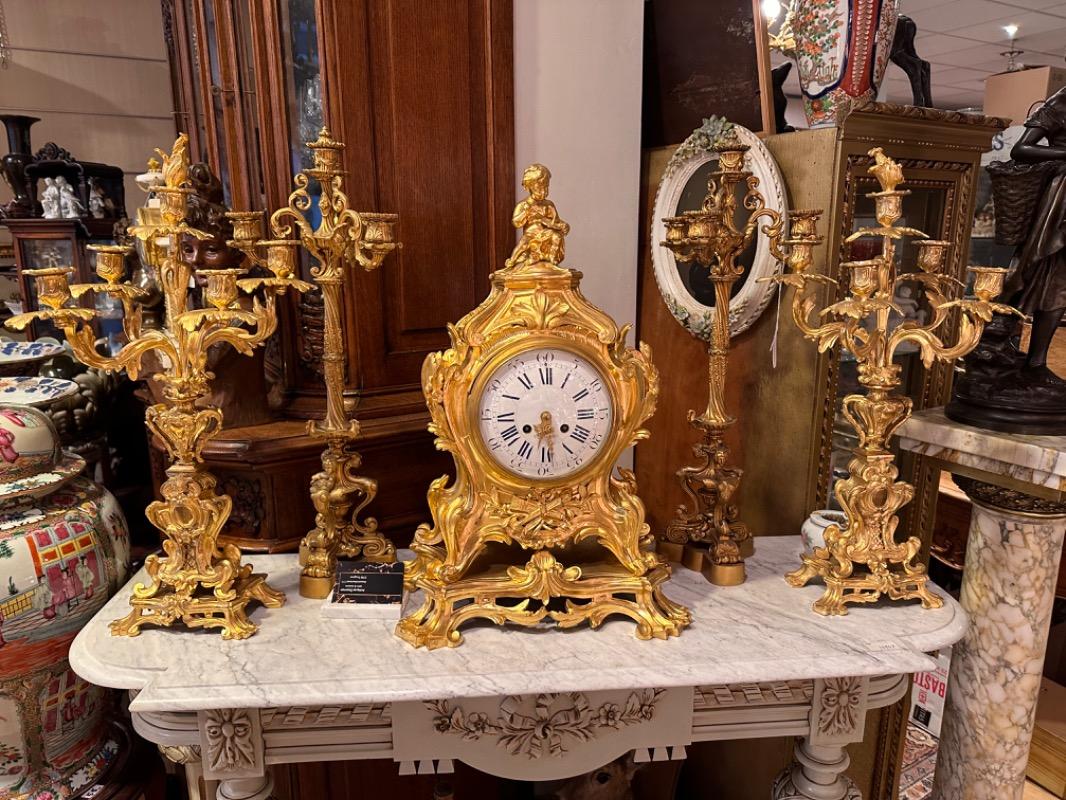 Bronze clockset